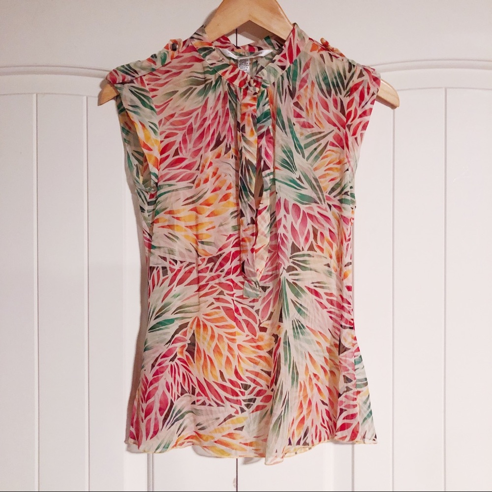 DIANE VON FURSTENBERG silk sleeveless top 4